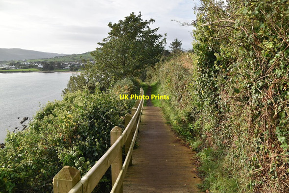 Photo 6"x4" Cliff footpath Cushendall c2021