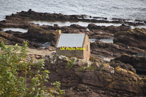 Photo 6"x4" Coastal hut Cushendall c2021