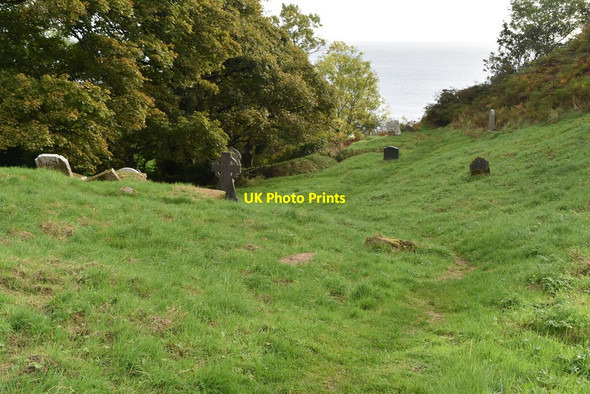 Photo 6"x4" Graves, Layd Old Church Cushendall c2021