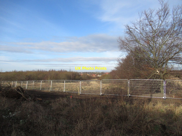 Photo 6"x4" Heras fencing near Newcraighall Newcraighall c2022