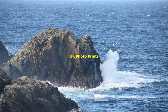 Photo 6"x4" Waves, Malin Head Ballygorman c2021