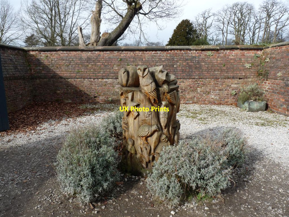 Photo 6"x4" Wooden carving Dunham Town c2012