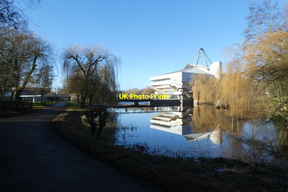 Photo 6"x4" Lake near Central Hall Heslington c2022
