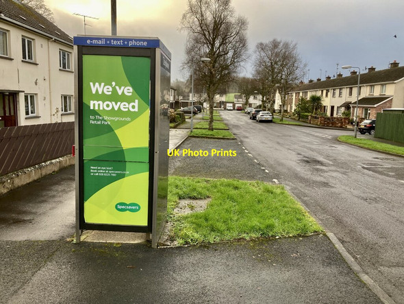 Photo 6"x4" Telephone box, Orangefield Park, Omagh Omagh c2022