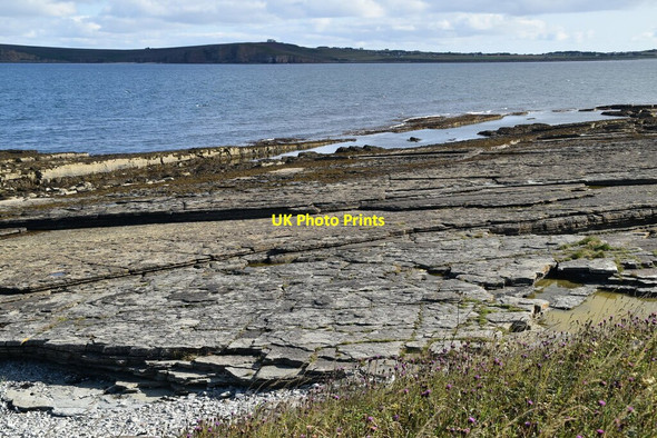 Photo 6"x4" Caithness Flagstone Wave Cut Platform Castletown\/ND1967 c2021