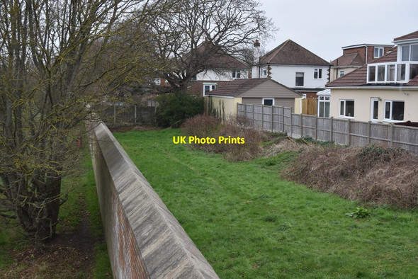 Photo 6"x4" Bernards Mead Flood Wall Christchurch\/SZ1592 c2022