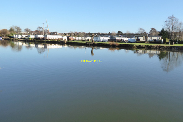 Photo 6"x4" Caravan park beside the River Avon Evesham c2022