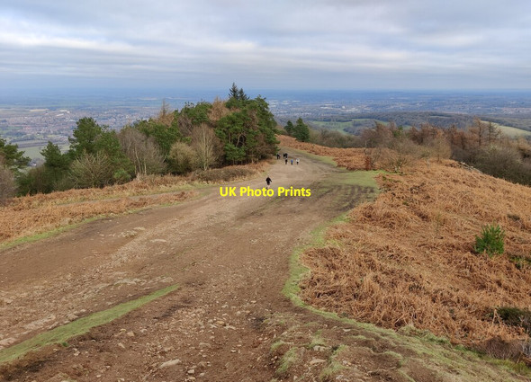 Photo 6"x4" Shropshire Way near the summit of the Wrekin Cluddley c2022