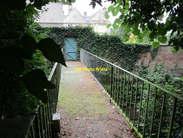 Photo 6"x4" Private footbridge to Newton House Newton St Cyres c2021