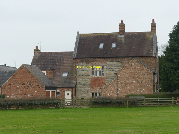 Photo 6"x4" Hall Farmhouse, west front Normanton-on-the-Wolds c2022