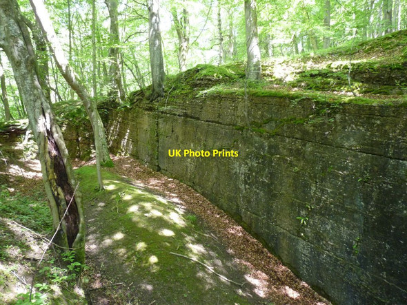 Photo 6"x4" Sandstone cliff edge at Croft Castle Croft\/SO4565 c2012