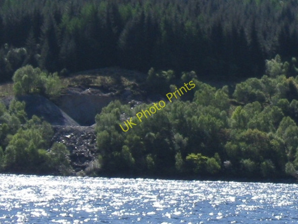 Photo 6"x4" Small quarry on loch-side access road\/track Polloch c2009