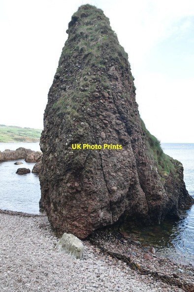 Photo 6"x4" Stack, Caves of Cushendun Cushendun c2021 P1