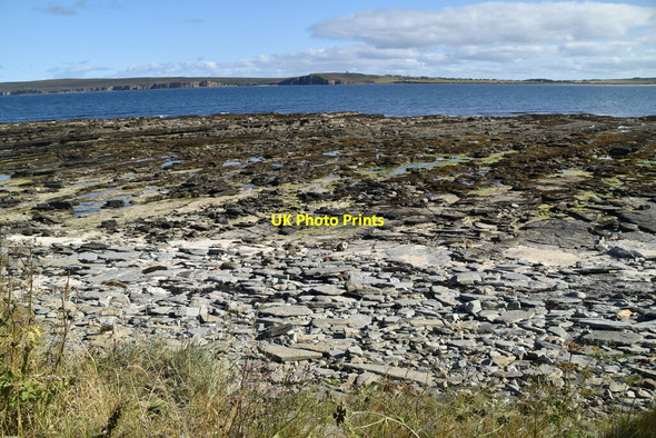 Photo 6"x4" Caithness Flagstone Wave Cut Platform Castletown\/ND1967 c2021