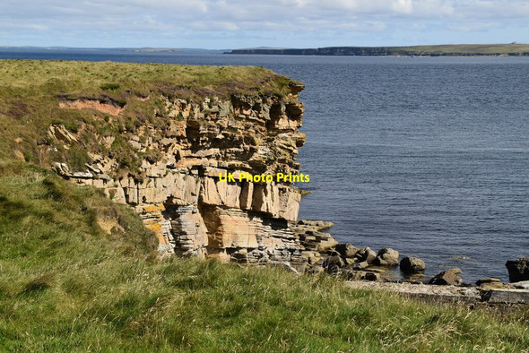Photo 6"x4" Cliffs, St John's Point East Mey c2021