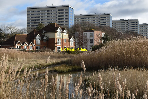 Photo 6"x4" Apartments overlooking marshland, Weston Shore Weston\/SU4410 c2022