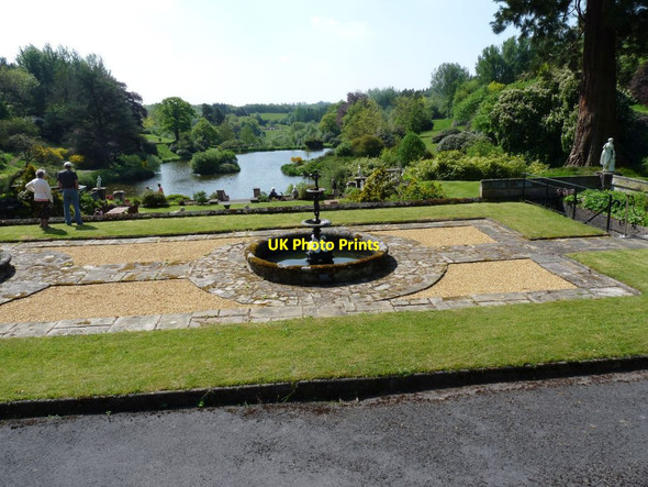 Photo 6"x4" Fountain in the garden at Consall Hall Consall c2014