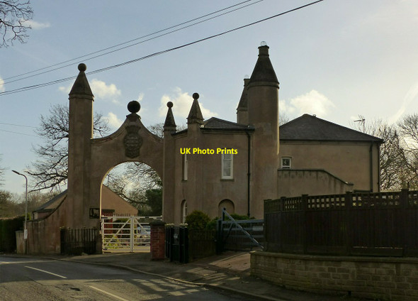 Photo 6"x4" Tollerton Hall gateway Tollerton\/SK6034 c2022