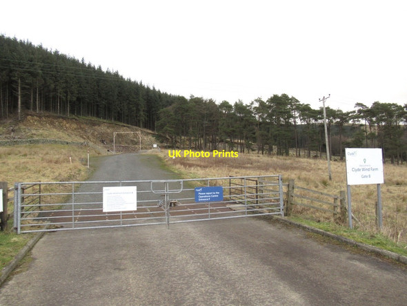 Photo 6"x4" Wind farm access road, Newton Elvanfoot c2022