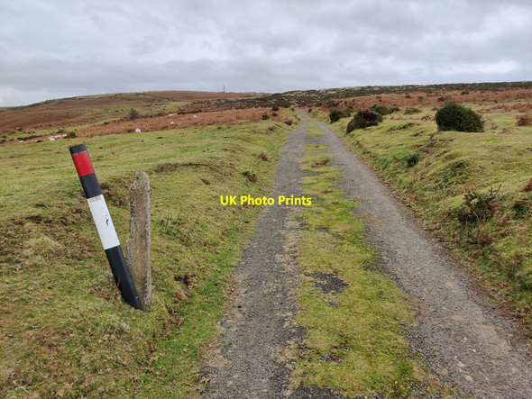Photo 6"x4" Tarmac track leading to the summit of Clee Burf Cockshutford c2022