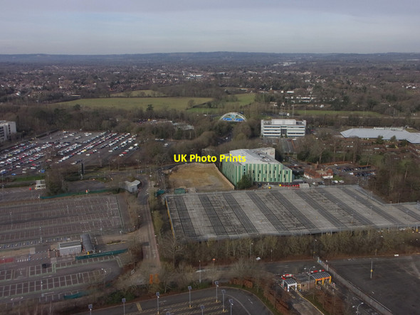 Photo 6"x4" Car parks at Gatwick Airport from the air Horley\/TQ2843 c2022