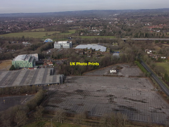 Photo 6"x4" Car parks at Gatwick Airport from the air Horley\/TQ2843 c2022 P1