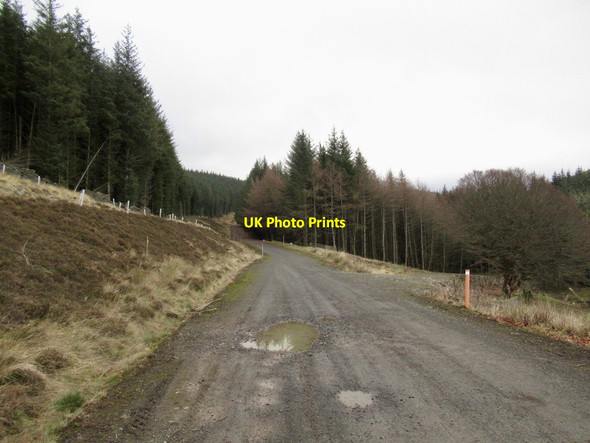 Photo 6"x4" Wind farm access road, Newton Elvanfoot c2022
