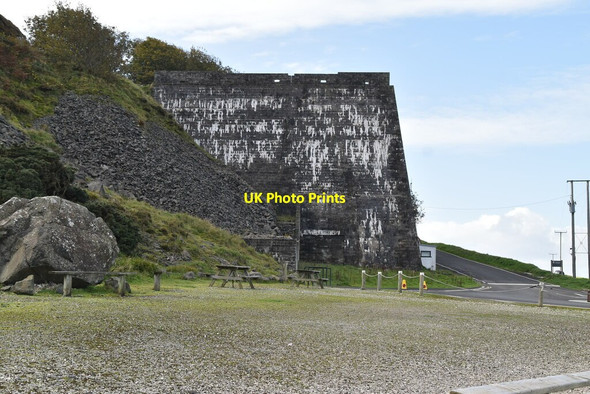 Photo 6"x4" Large retaining wall Ballintoy c2021