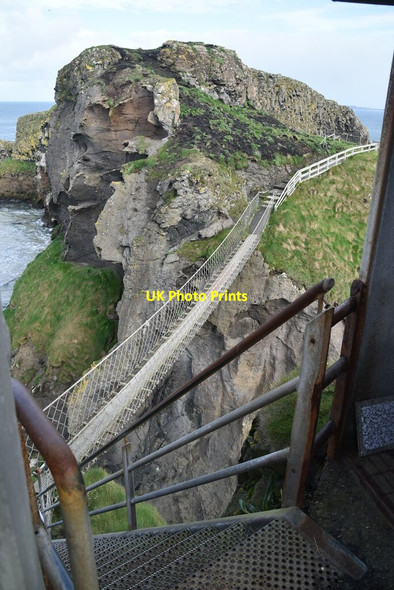 Photo 6"x4" Carrick-a-Rede Island and bridge Ballintoy c2021