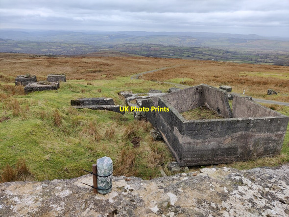 Photo 6"x4" Old quarry buildings on Clee Burf Cockshutford c2022 P1