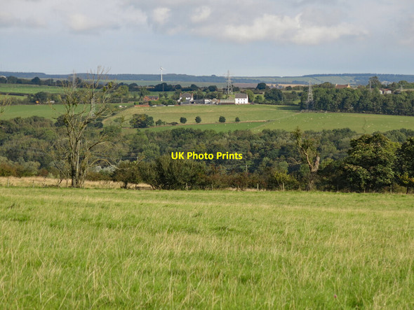 Photo 6"x4" The valley of the River Wear east of Escomb Bishop Auckland c2021