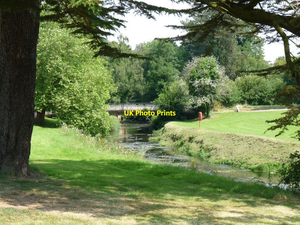 Photo 6"x4" The bridge over the River Trent at Trentham Gardens Knowl Wall c2014