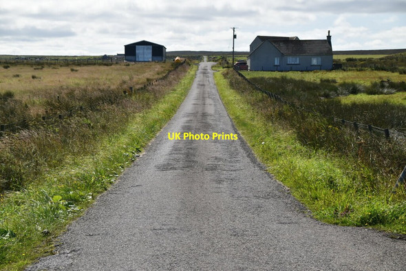 Photo 6"x4" Straight road Canisbay c2021