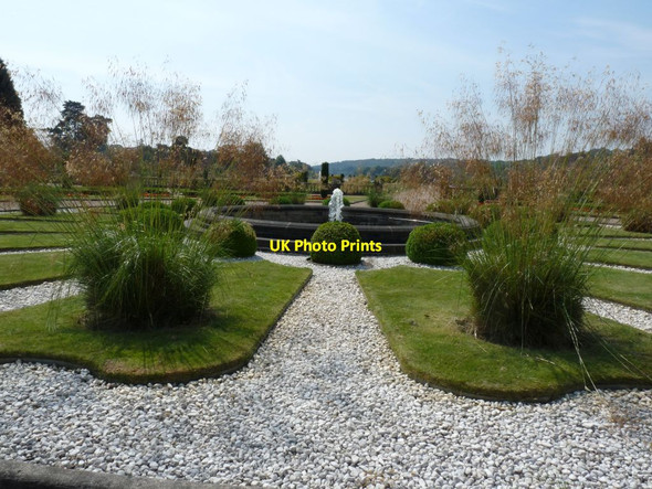 Photo 6"x4" The Fountain in the Italianate garden Knowl Wall c2014