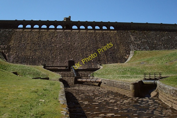 Photo 6"x4" Angram dam and overflow channel Woodale\/SE0279 c2009