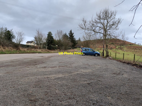 Photo 6"x4" Parking area at Clee Liberty Common Abdon c2022