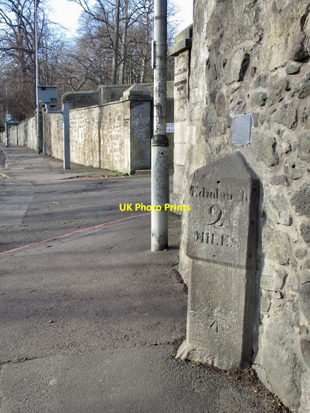 Photo 6"x4" Milestone, Corstorphine Murrayfield\/NT2173 c2022
