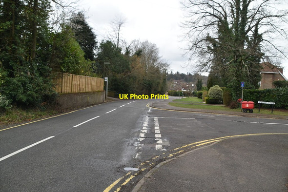 Photo 6"x4" Church Lane, Wheeler Lane junction Oxted c2021