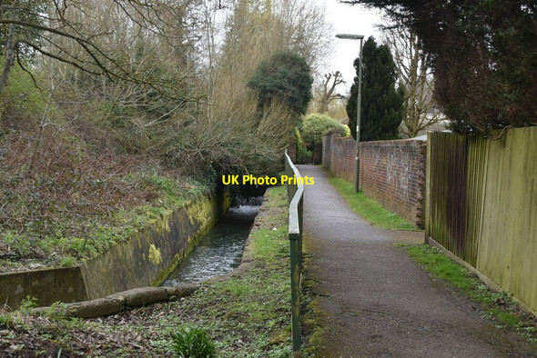 Photo 6"x4" Footpath by River Eden Oxted c2021