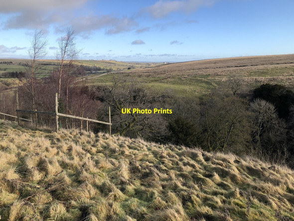 Photo 6"x4" View across The Trough Gilmonby c2022