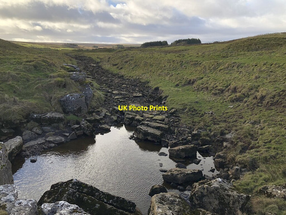 Photo 6"x4" Dry Bed of River Greta Gilmonby c2022