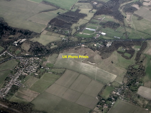 Photo 6"x4" Delting and Thurnham from the air Thurnham c2022