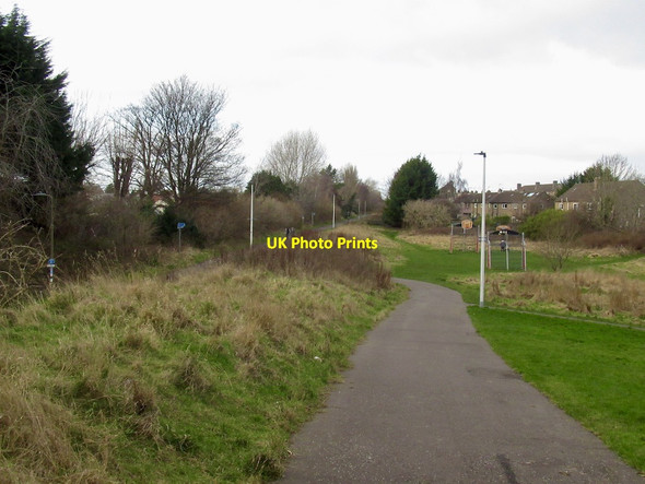 Photo 6"x4" Cycle path, Drylaw Ravelston c2022