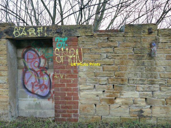 Photo 6"x4" Old doorway at Airedale Mills Horsforth c2022