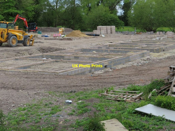 Photo 6"x4" Block work in the footings Cholsey c2019