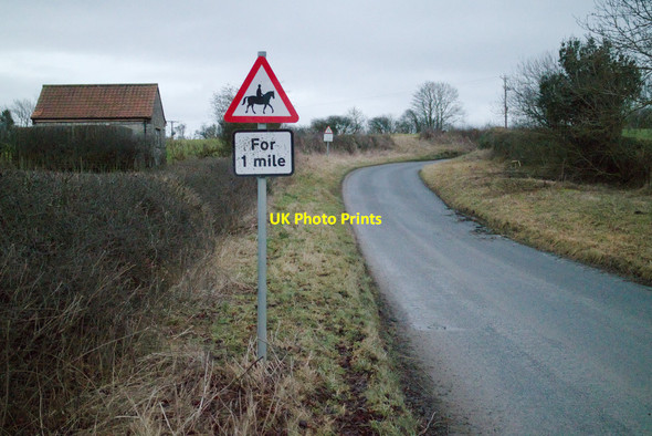 Photo 6"x4" Pock-marked road sign on Rawcliff Road Newton-on-Rawcliffe c2022