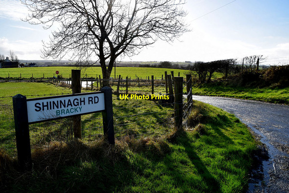 Photo 6"x4" Road sign, Bracky Milltown\/H5775 c2022