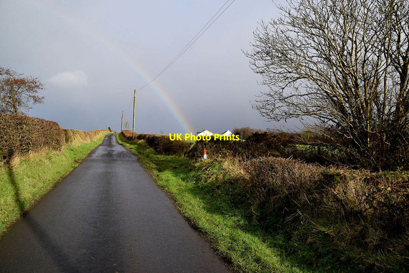 Photo 6"x4" Rainbow along Tullyneil Road Sixmilecross c2022