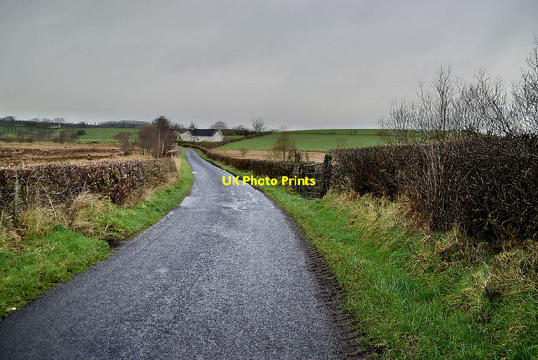 Photo 6"x4" Slow bend along Tullyneil Road Sixmilecross c2022