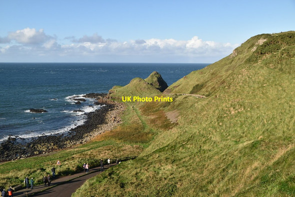 Photo 6"x4" Headland west of Giant's Causeway Portballintrae c2021